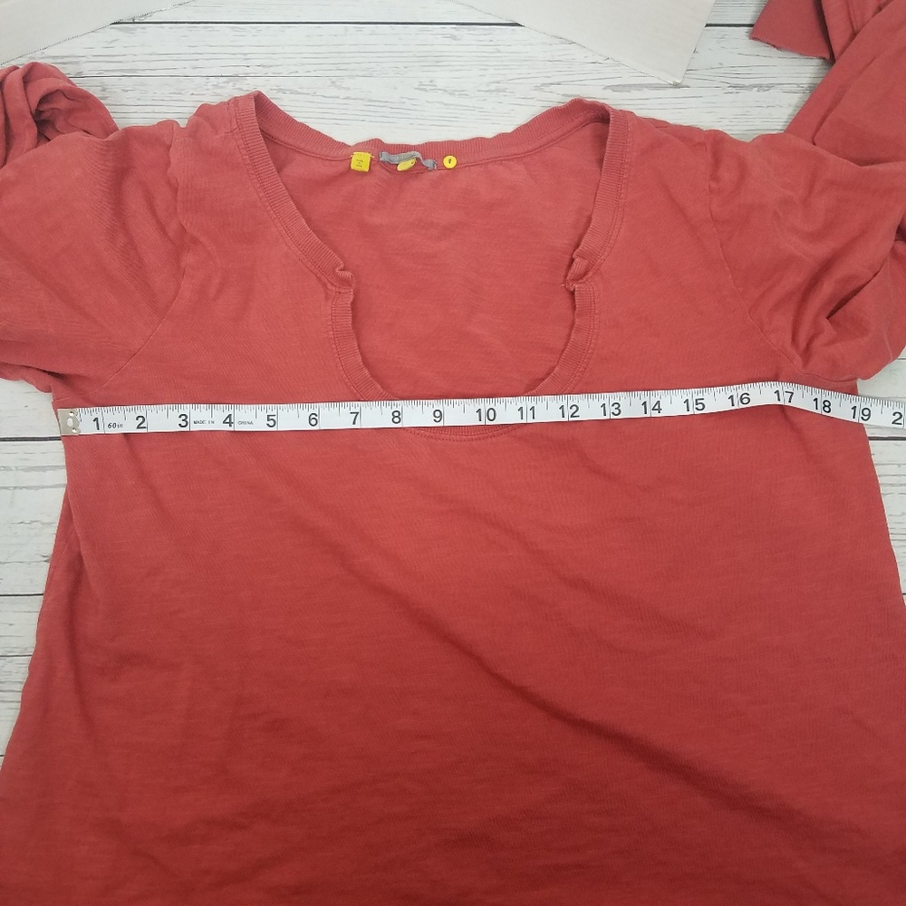 Anthropologie Little Yellow Button Farrier tee - Picture 5 of 7